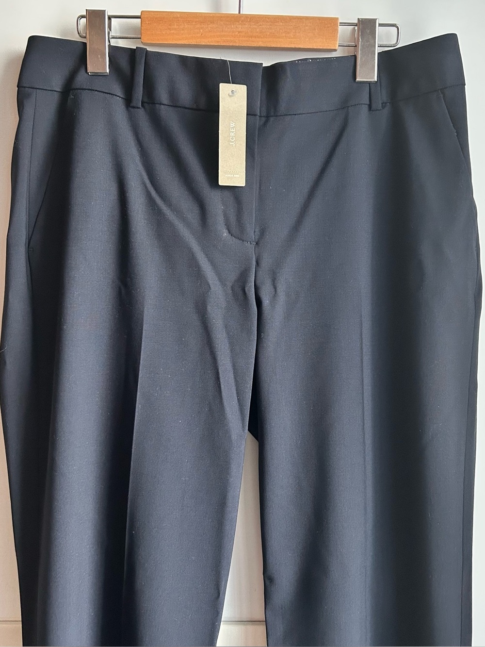 J Crew navy wool “Favorite Fit” trouser dress Pants Tollegno 1900 Italy size 10